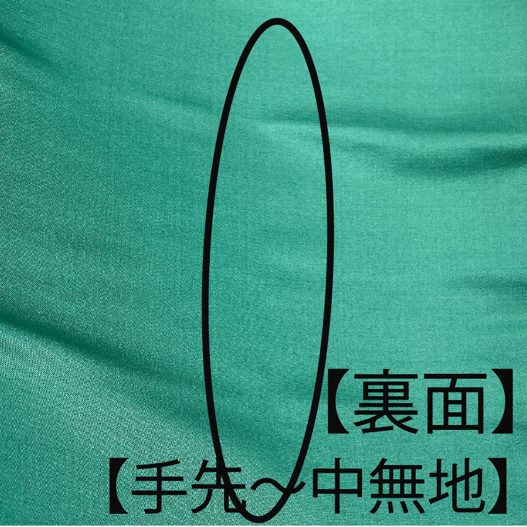 袋帯 千種色（ちぐさいろ） 銀通し 辻ヶ花 帯丈428cm 正絹 Sランク ポイント柄 セミフォーマル 緑系 1123008822319