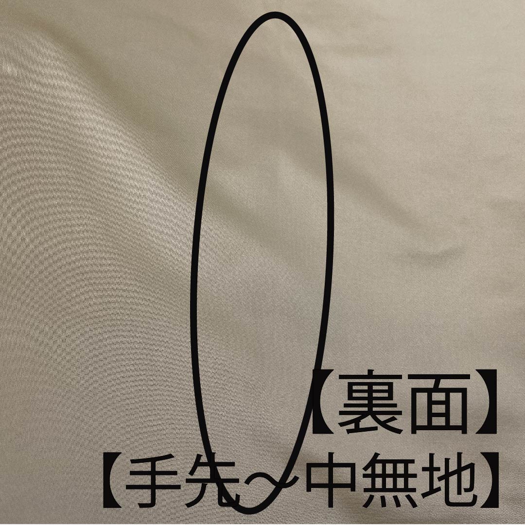 袋帯 素色（しろいろ） 波涛遺宝文吉祥文様  流水 帯丈448cm 正絹 Aランク 六通 フォーマル 白系 1123009843311