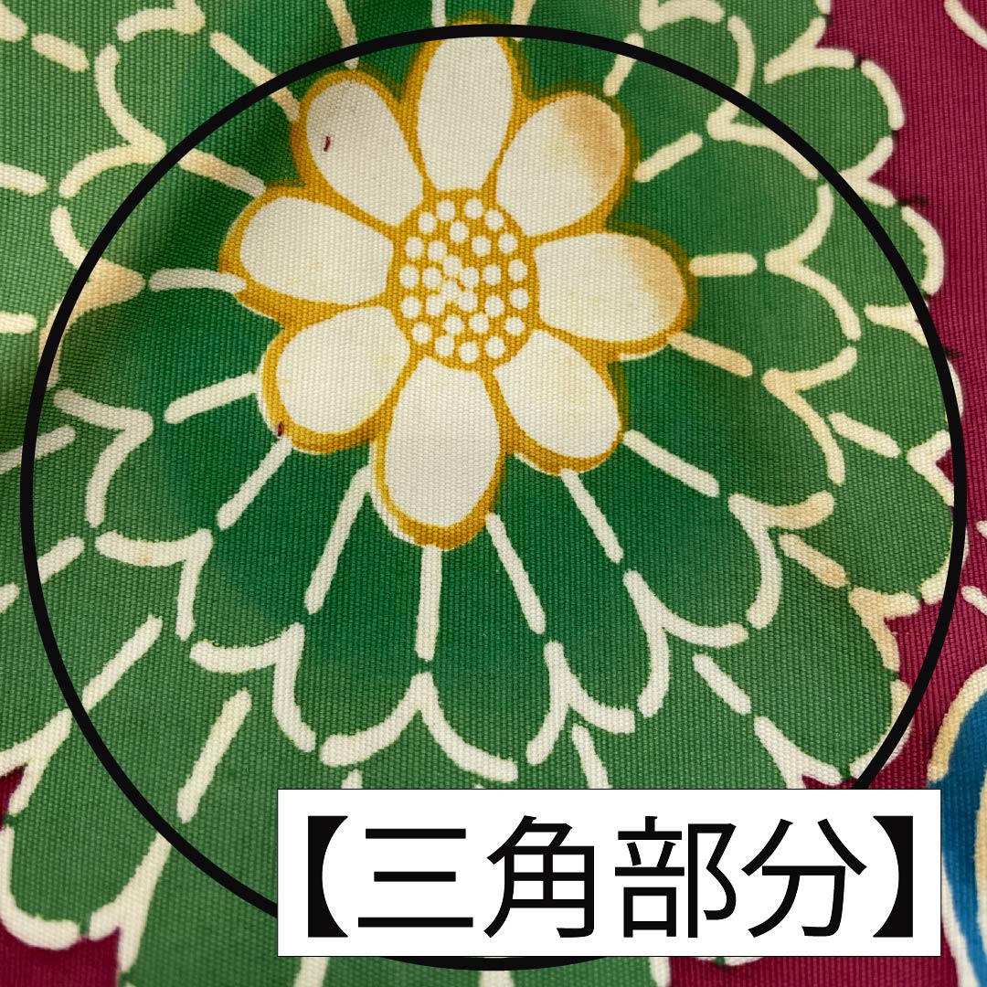 Nagoya obi, reddish red, Kyoto Bingata, floral arabesque, obi length 345cm, pure silk, B rank, full length, casual, purple, 1124006644320, Nagoya style