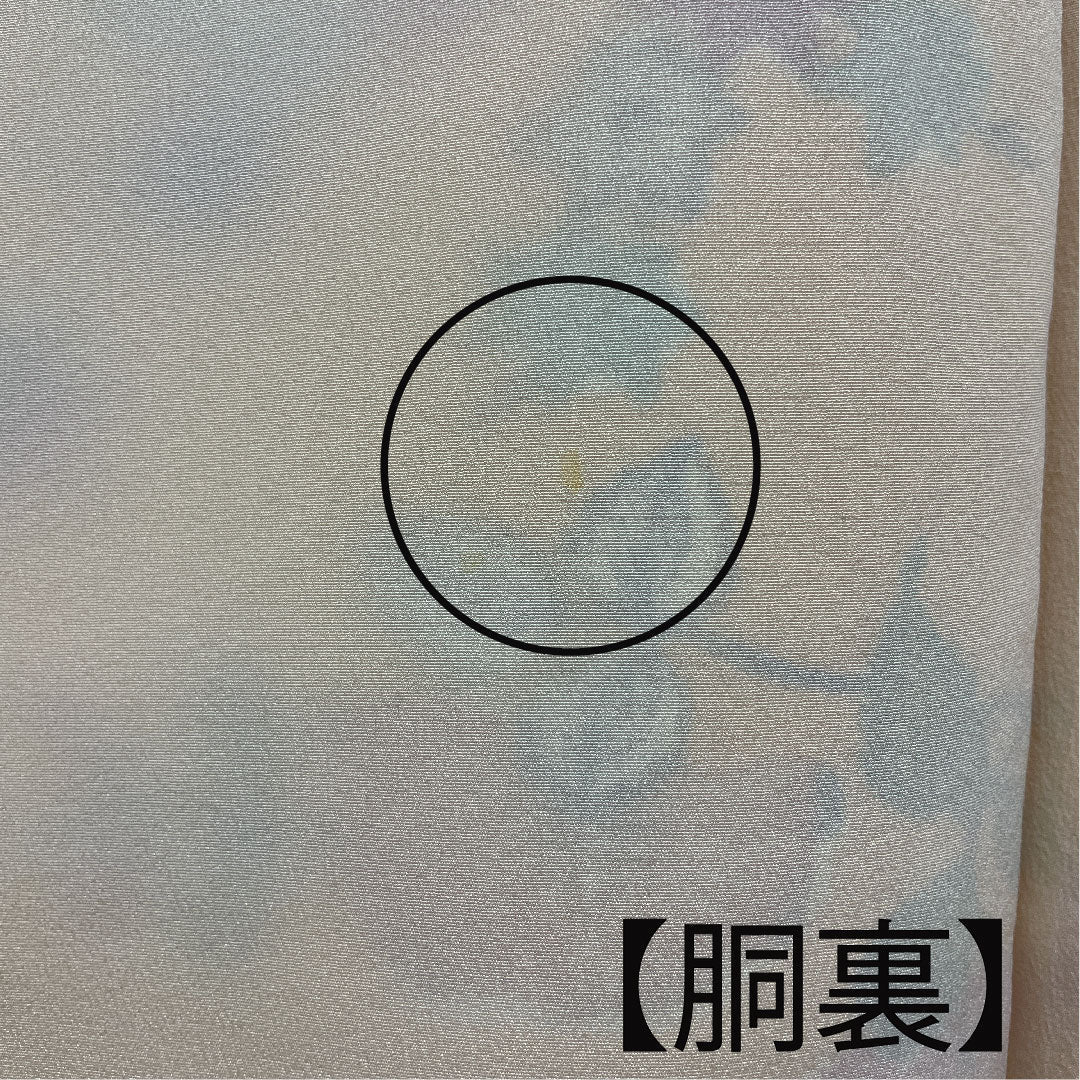 小紋 身丈156.5cm 裄丈64cm 袷  紅型  正絹 Aランク 黄系 1115002033323