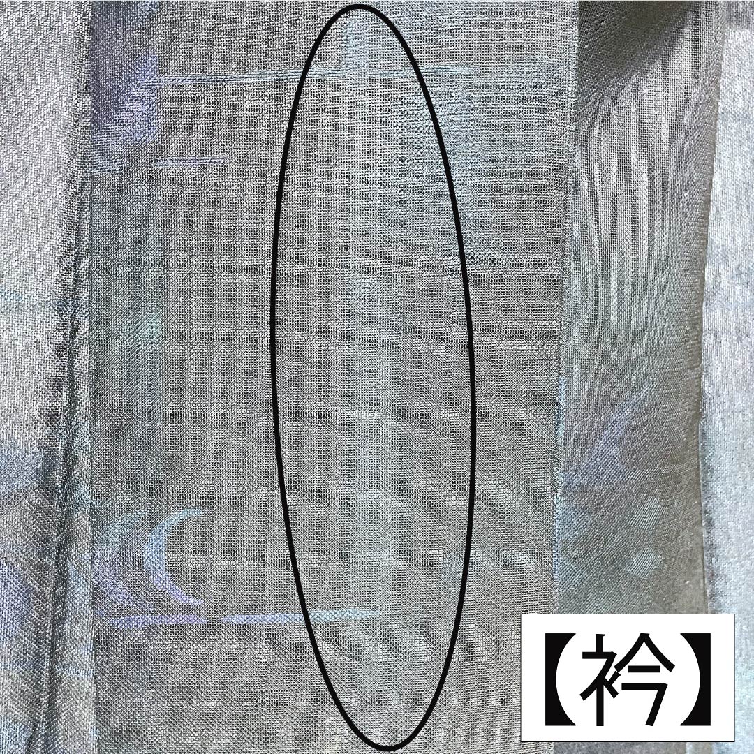 夏物 正絹 お召 Aランク 身丈155.5cm 裄丈65cm 抽象模様 紗 黒系 1132004643310