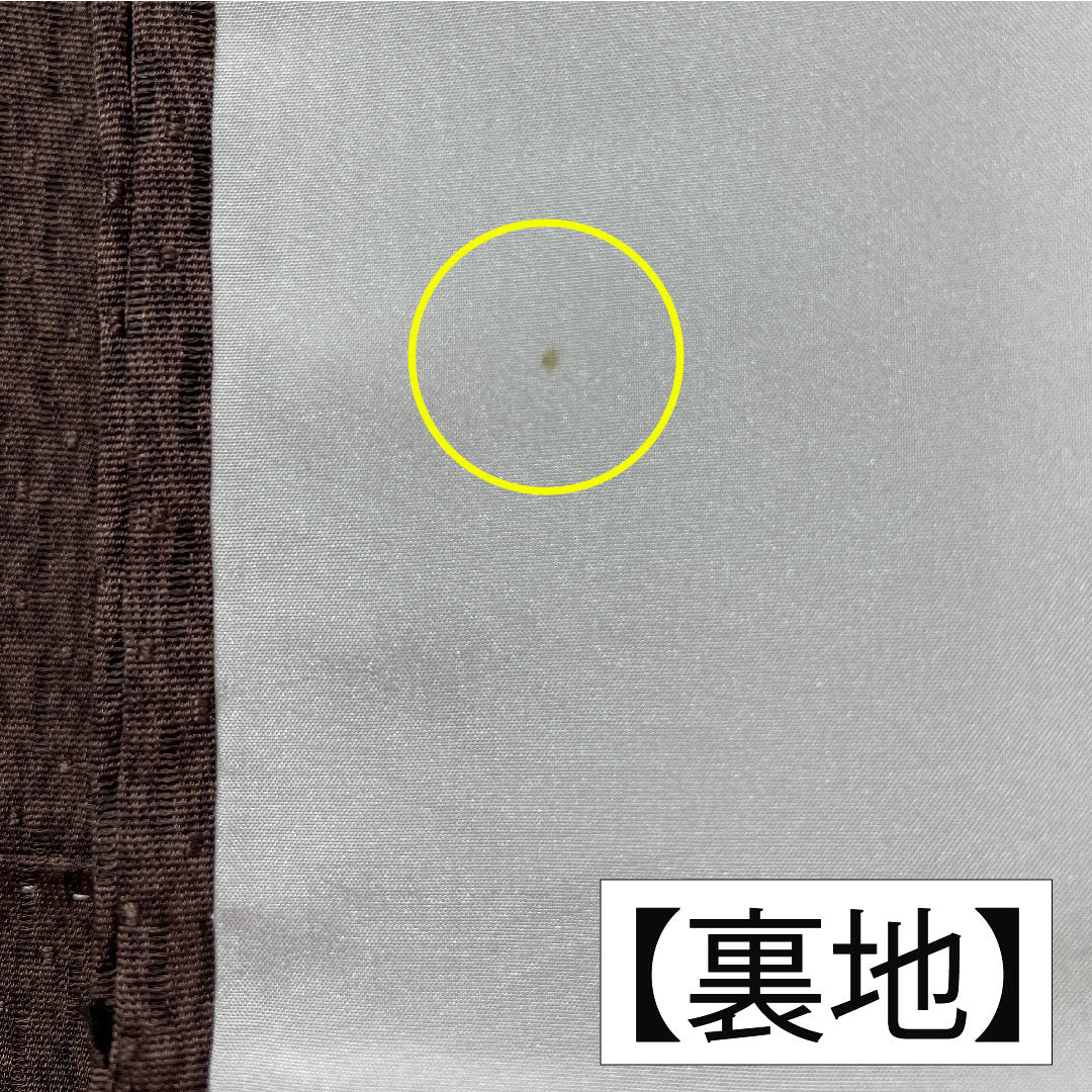 小紋 正絹 身丈167cm 裄丈65.5cm 袷 鼯鼠色（むささびいろ） 幾何学模様 Aランク 茶系 1115004733514