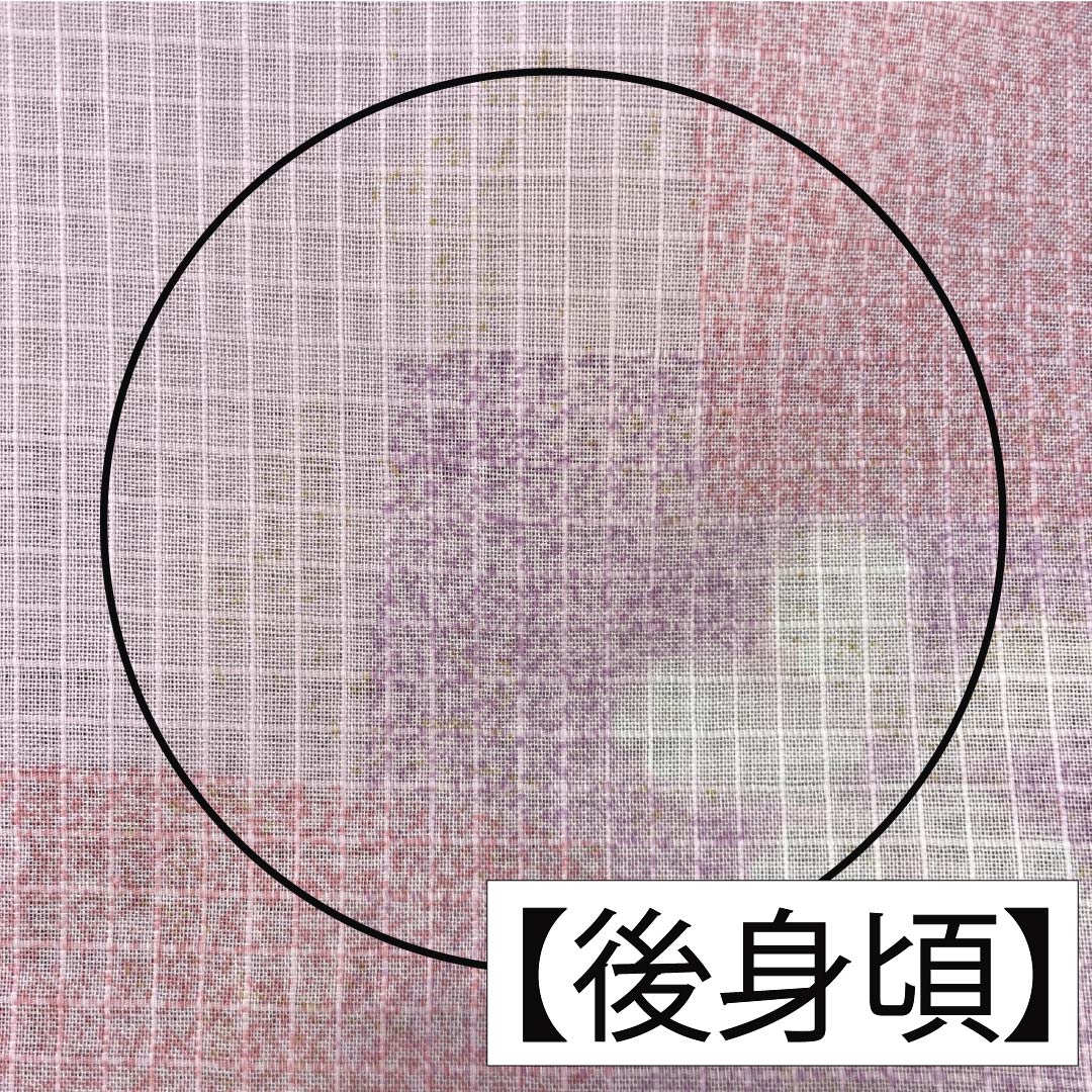 浴衣 木綿 身丈159cm 裄丈65.5cm Bランク 単衣 ピンク系 唐棣色（にわうめいろ） 八重桜 1118006074313