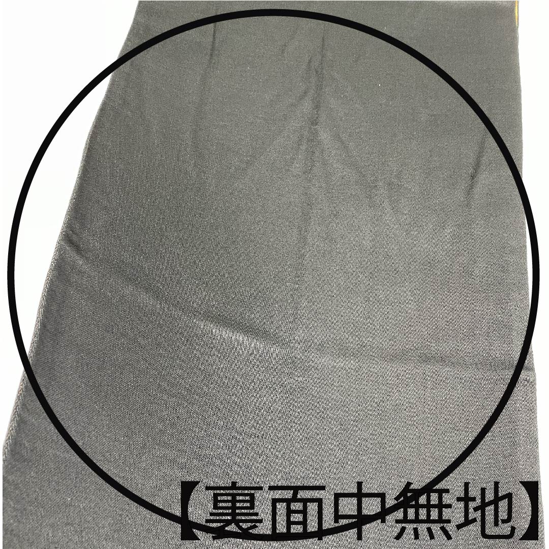 【未仕立】袋帯 正絹 Aランク 黒色 亀甲 華文 桔梗  帯丈412cm 六通 フォーマル 黒系 1123010313310