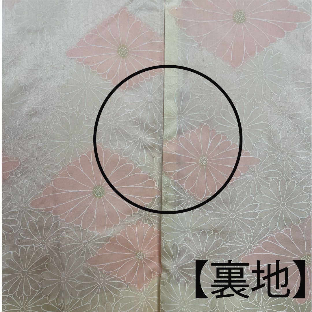 Haori, Length 81cm, Sleeve length 64.5cm, Kyoto scarlet, Shibori, Geometric pattern, Pure silk, A rank, Lined, Vermilion, 1117000383916