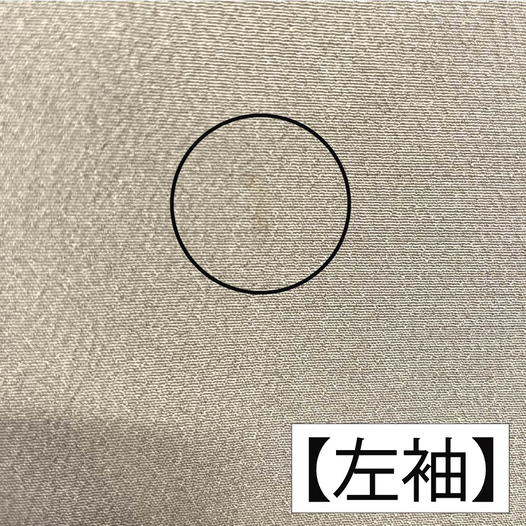訪問着 ポリエステル Aランク 袷 身丈165.5cm 裄丈66.5cm 銀煤竹色（ぎんすすたけいろ） 花 鈴 洗える着物 ベージュ系 1112007373525