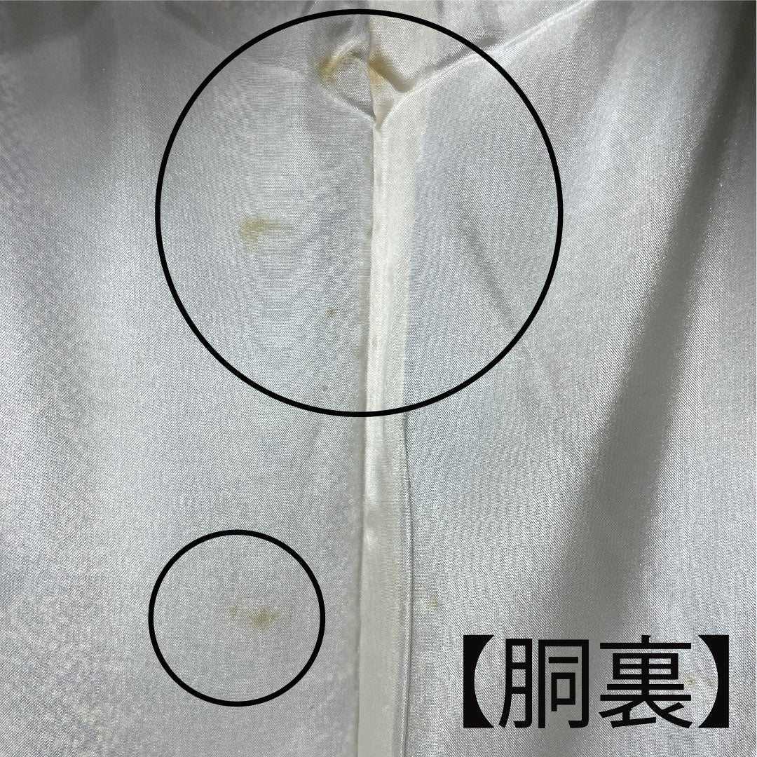 小紋 身丈158.5cm 裄丈64cm 袷  苦色 草花模様  正絹 Aランク 茶系 1115002723314