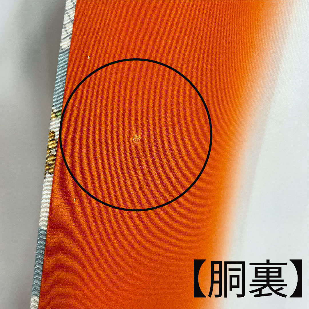 小紋 身丈163.5cm 裄丈64cm 袷  変り松皮菱 草花模様  正絹 Aランク 白系 1115002393411