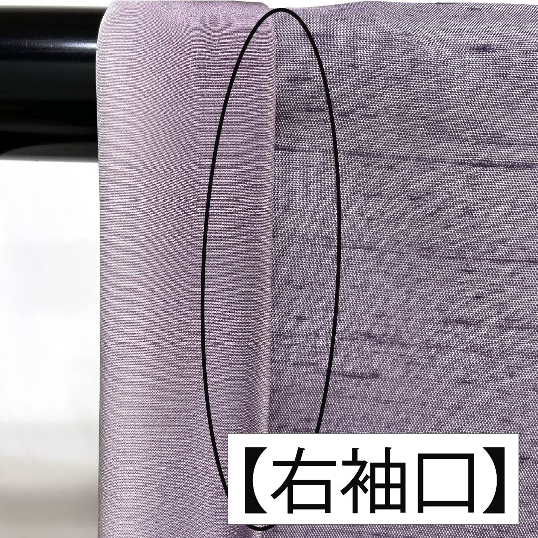 Visiting Kimono, Pure Silk, Grade A, Lined, Length 165.5cm, Sleeve Length 63cm, Half-Colored (Hashitairo), Kyoto Kaga Yuzen, Tsukesage, Tsumugi Fabric, Artist's Work, Floral Design, Purple, Product Number: 1112007503520