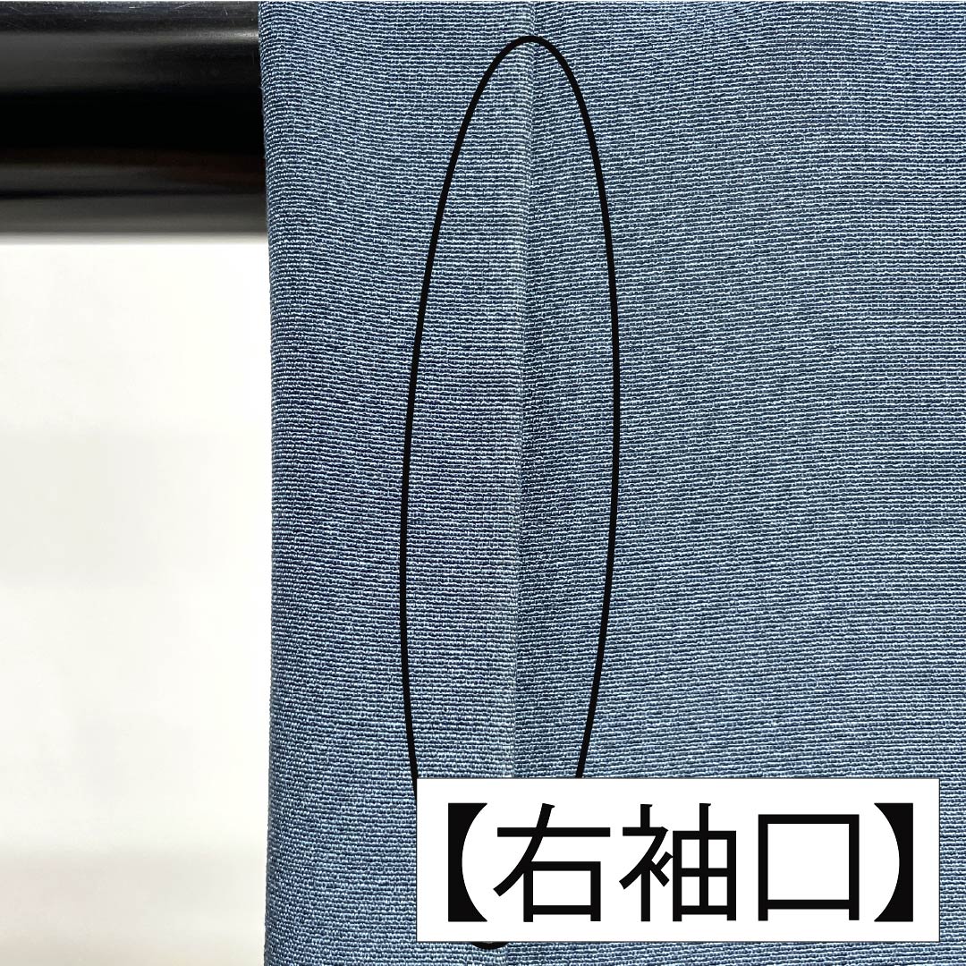 訪問着 正絹 Aランク 袷 身丈165.5cm 裄丈67cm 裏色（うらいろ） 京友禅 付下げ 草花 青系 1112006773517