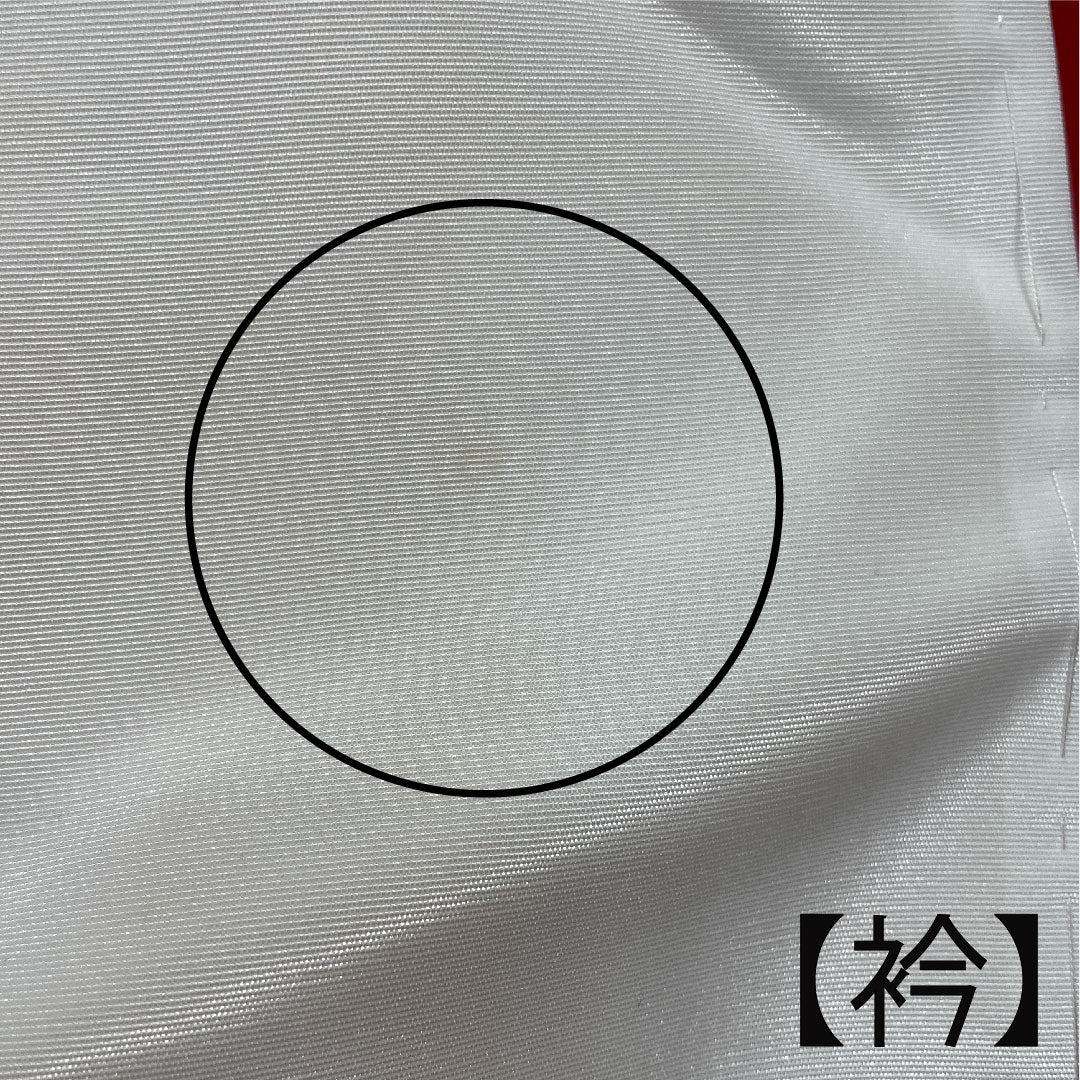 Long undergarment, pure silk, length 120cm, sleeve length 67.5cm, single layer, old red color, for long-sleeved kimono, plum, A rank, red, 1129000293112
