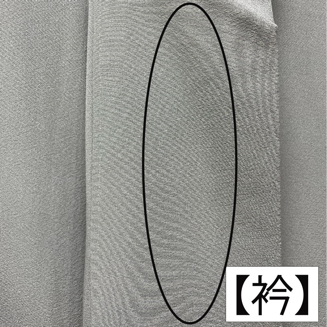 Colored Tomesode, pure silk, length 157cm, sleeve length 63.5cm, lined, tin color, landscape pattern, three crests, ivy, artist's work, Hida Takayama, pearl tone finish, A rank, gray, 1111001363322