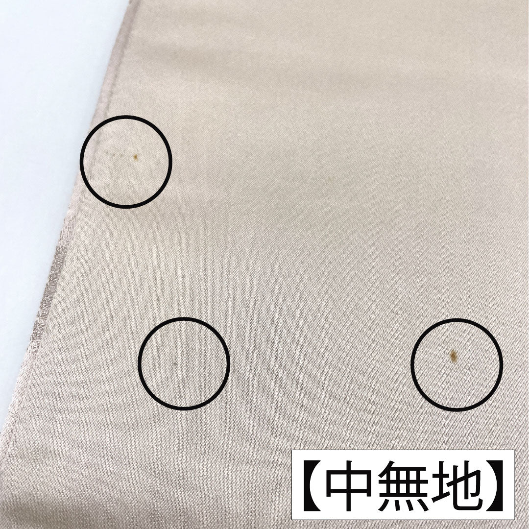 Formal Obi, Polyester, Grade A, White-brown, Plum Blossom Design, Length 426cm, Six-fold, Pink, Item Number 1123016053313