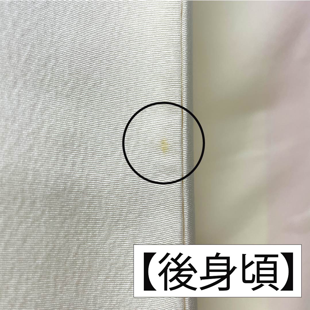 訪問着 正絹 Aランク 袷 身丈157.5cm 裄丈62cm 乳白色（にゅうはくしょく） 京友禅 雲取り しつけ糸付き 白系 1112006563311