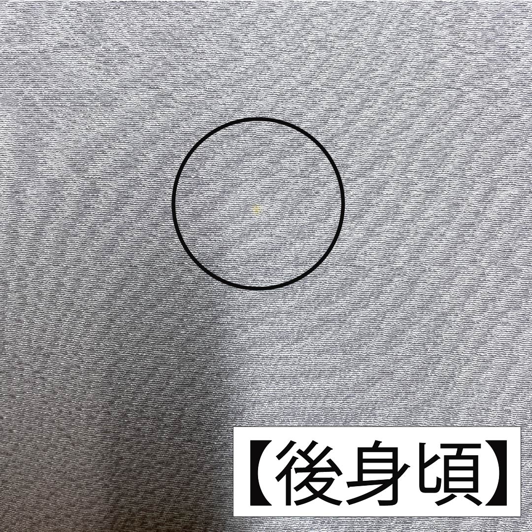 Solid-colored silk kimono, A-rank, length 159cm, sleeve length 62cm, light ink color (usuzumiiro), single crest, wisteria pattern, plain, gray, single layer, product number 1114002313322