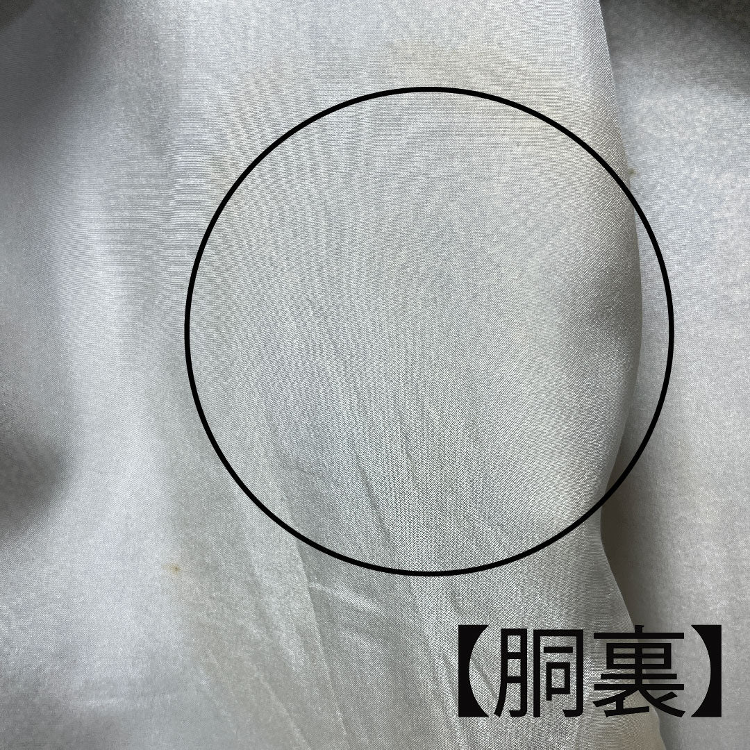 小紋 身丈158.5cm 裄丈64cm 袷  苦色 草花模様  正絹 Aランク 茶系 1115002723314