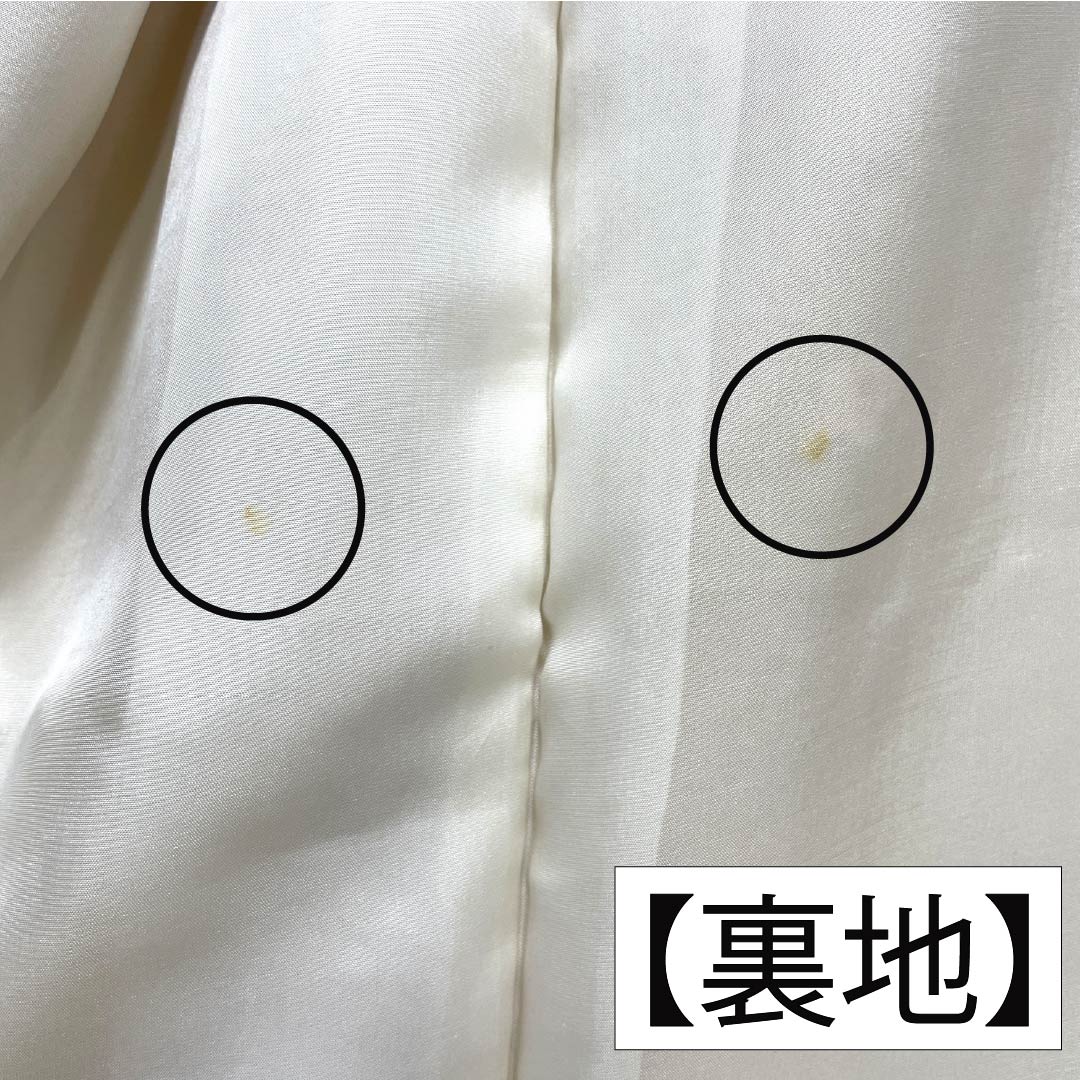 色無地 正絹 Aランク 身丈160cm 裄丈64.5cm 薄柑子色（うすこうじいろ） 密陀僧色（みつだそういろ） ぼかし染め 扇面 袷 橙系 1114002663426