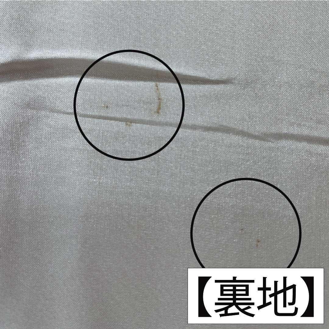 訪問着 正絹 袷 身丈165.5cm 裄丈65cm 弁柄色（べんがらいろ） 京友禅 茶屋辻風景模様 ちりめん地 Aランク 朱系 1112005923516