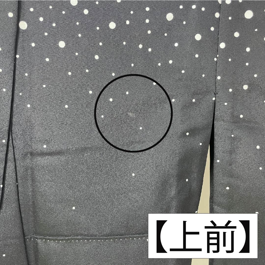Homongi (Homongi), Polyester, Grade A, Single-Layer Kimono, Length 154.5cm, Sleeve Length 63cm, Dot Pattern, Washable, Monochrome, Product Number: 1112006153227