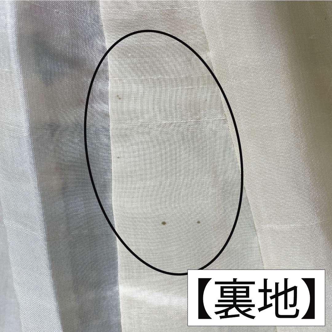 Komon (small pattern) silk, A-rank, length 158.5cm, sleeve length 64cm, lined, light-colored (usunukuiro) Kyoto Bingata pattern, auspicious motif, white with basting threads, product number 1115006983311