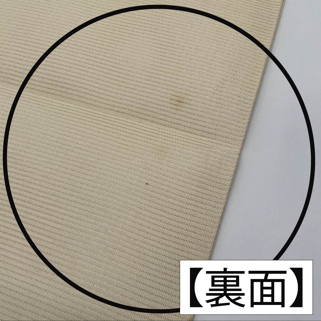 Nagoya Obi, Pure Silk, Off-White, Summer Obi, Camellia Pattern, 362cm Long, Rank B, Pointed Pattern, Semi-Formal, Cream, Item No. 1124008774315, Nagoya Style