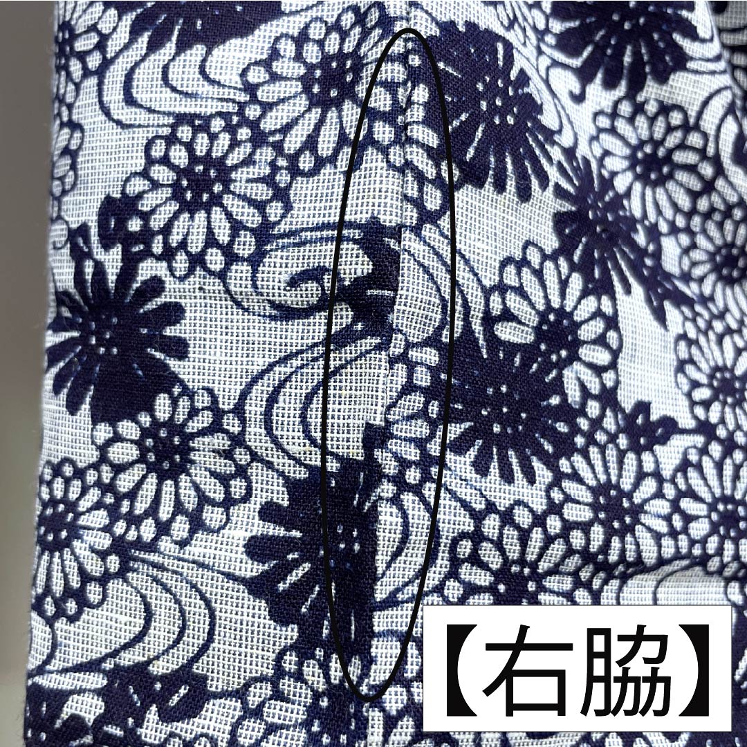 浴衣 木綿 身丈154cm 裄丈62cm Bランク 単衣 グレー系 水銀色（すいぎんいろ） 菊 流水 1118005914222