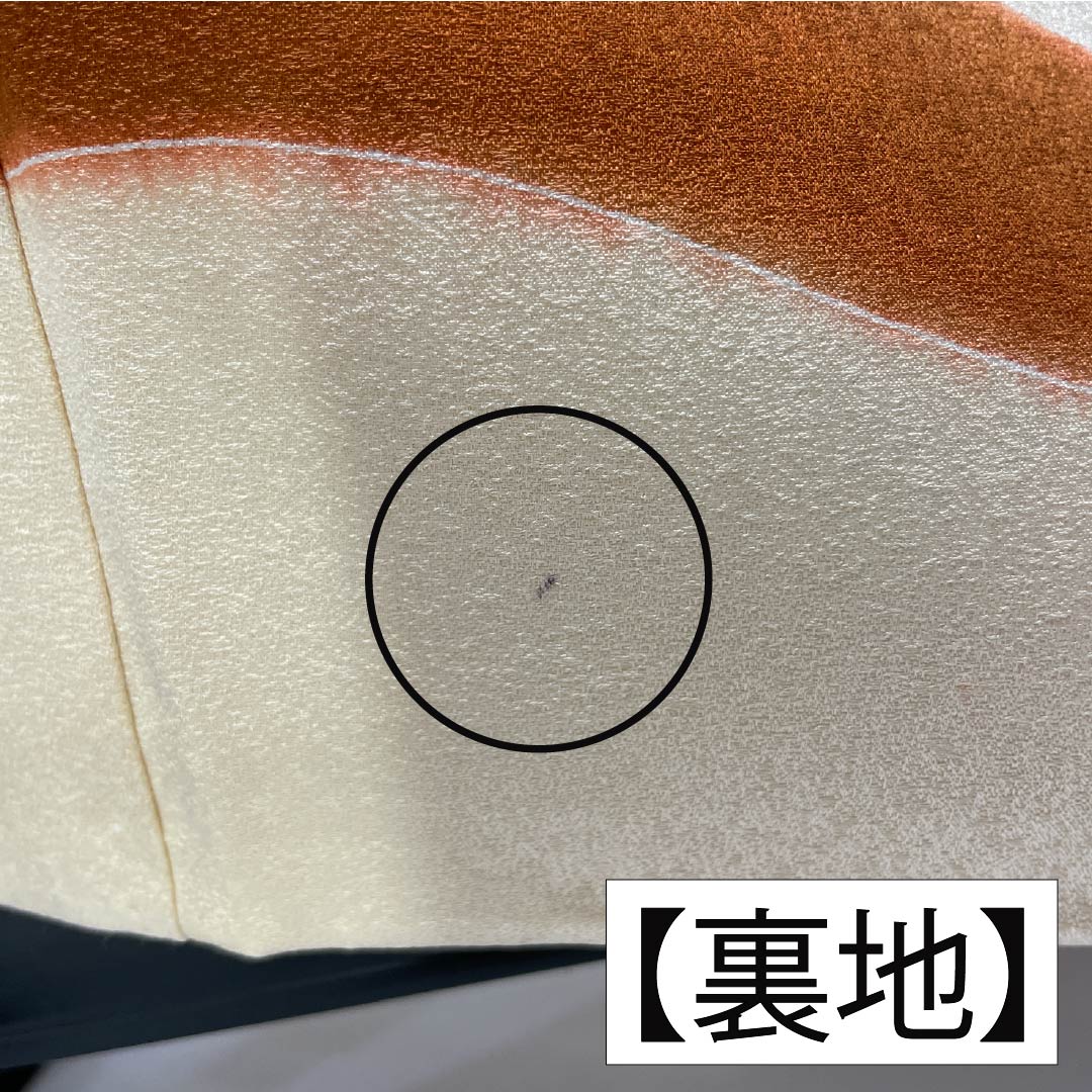 Irotomesode Silk A-Rank Length 160.5cm Sleeve-to-Sleeve 62.5cm Lined Neri-iro (Creamy White) Three Family Crests Gosan-kiri Daimaru Bespoke Kyo-Yuzen Gold couching embroidery Pine Three Family Crests Cream system 1111001993415