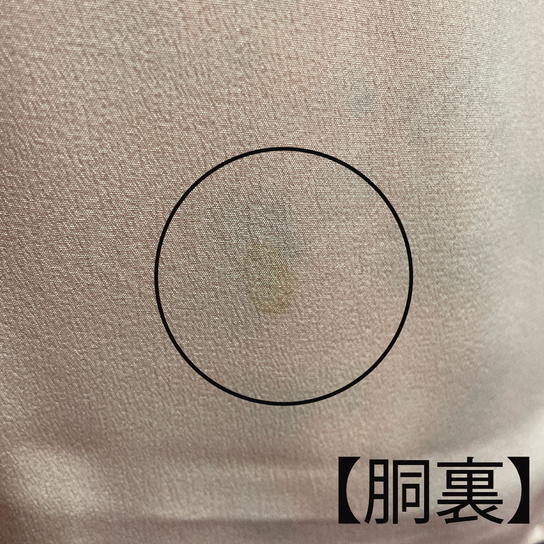 小紋 身丈158cm 裄丈65.5cm 袷  中紅色 型染 草花模様  正絹 Aランク ピンク系 1115002373313