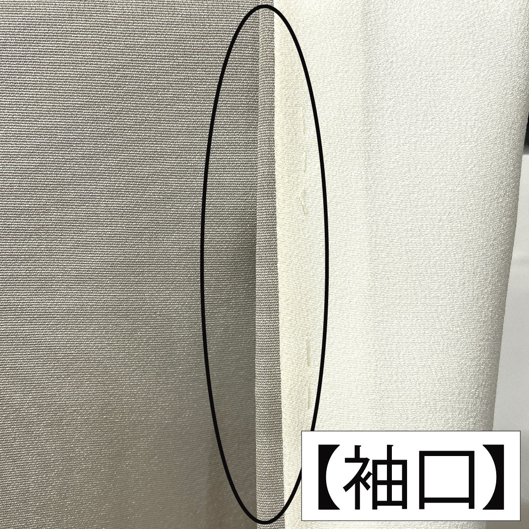 Colored Tomesode, pure silk, length 161cm, sleeve length 63cm, lined, light gray, Kyoto Yuzen, wave, sailboat, one crest, five-three paulownia, Queen pearl finish, A rank, gray, 1111001433422