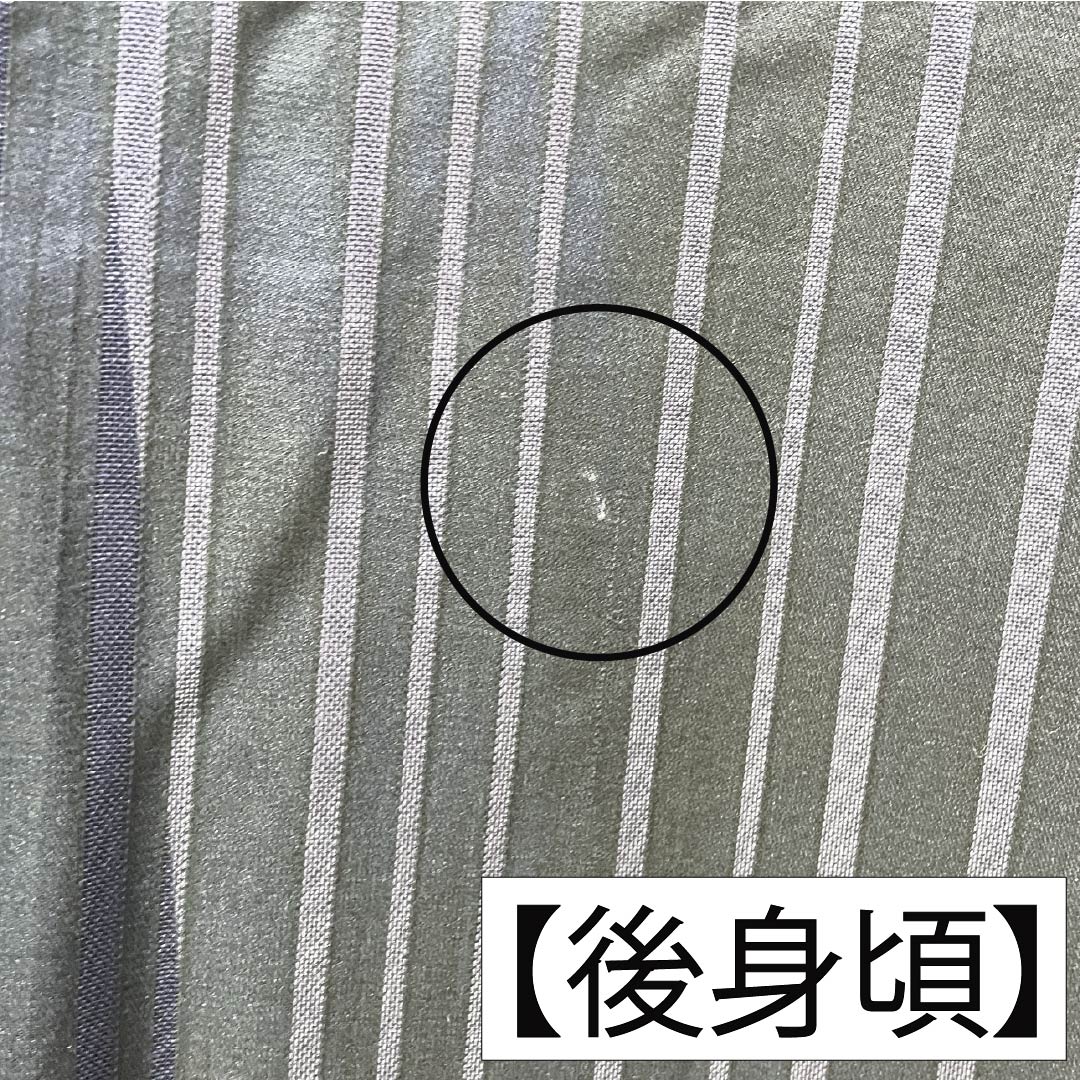 夏物 正絹 色無地 身丈161cm 裄丈63cm 竪絽 ぼかし染 うそつき襦袢 絽 Aランク 黒系 1132002723410