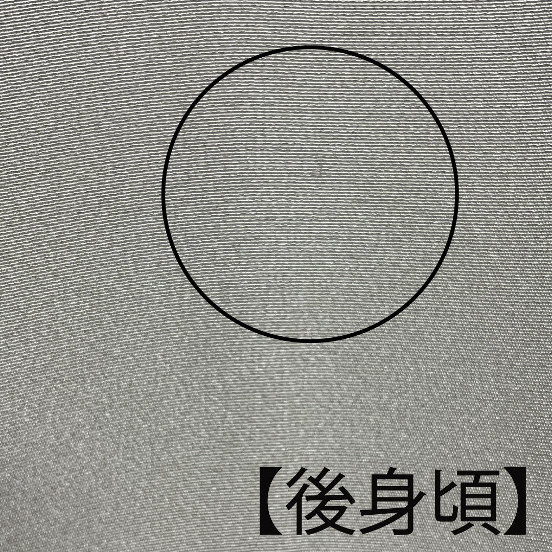 色留袖 身丈150cm 裄丈64.5cm 袷 蝋色 京友禅 松 丸に剣片喰 正絹 Aランク 三つ紋 緑系 1111000493119