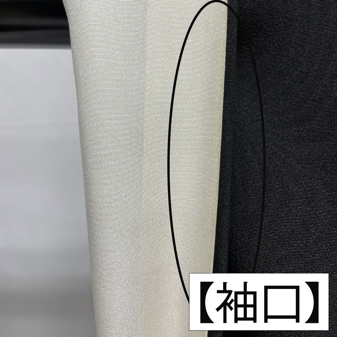 黒留袖 正絹 身丈155cm 裄丈63.5cm 袷 作家物 京友禅 花車 五つ紋 蔦 Bランク 黒系 1111001454310