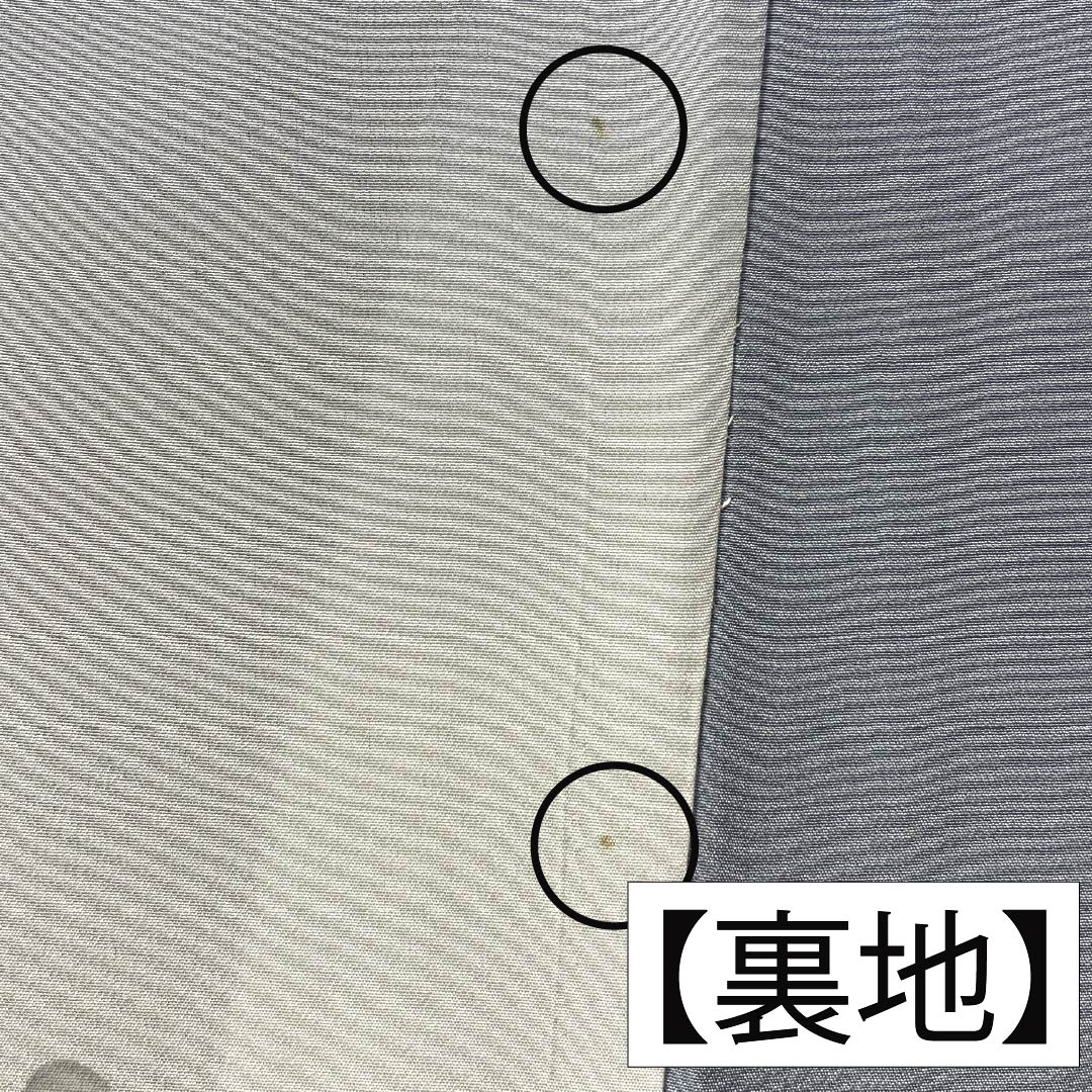 Men's Silk S-Rank Kimono, Length 143cm, Sleeve Length 70.5cm, Oshima Tsumugi Tortoiseshell Pattern Ensemble, Lined, Navy Blue, with Basting Threads, Product Number: 1119000972418