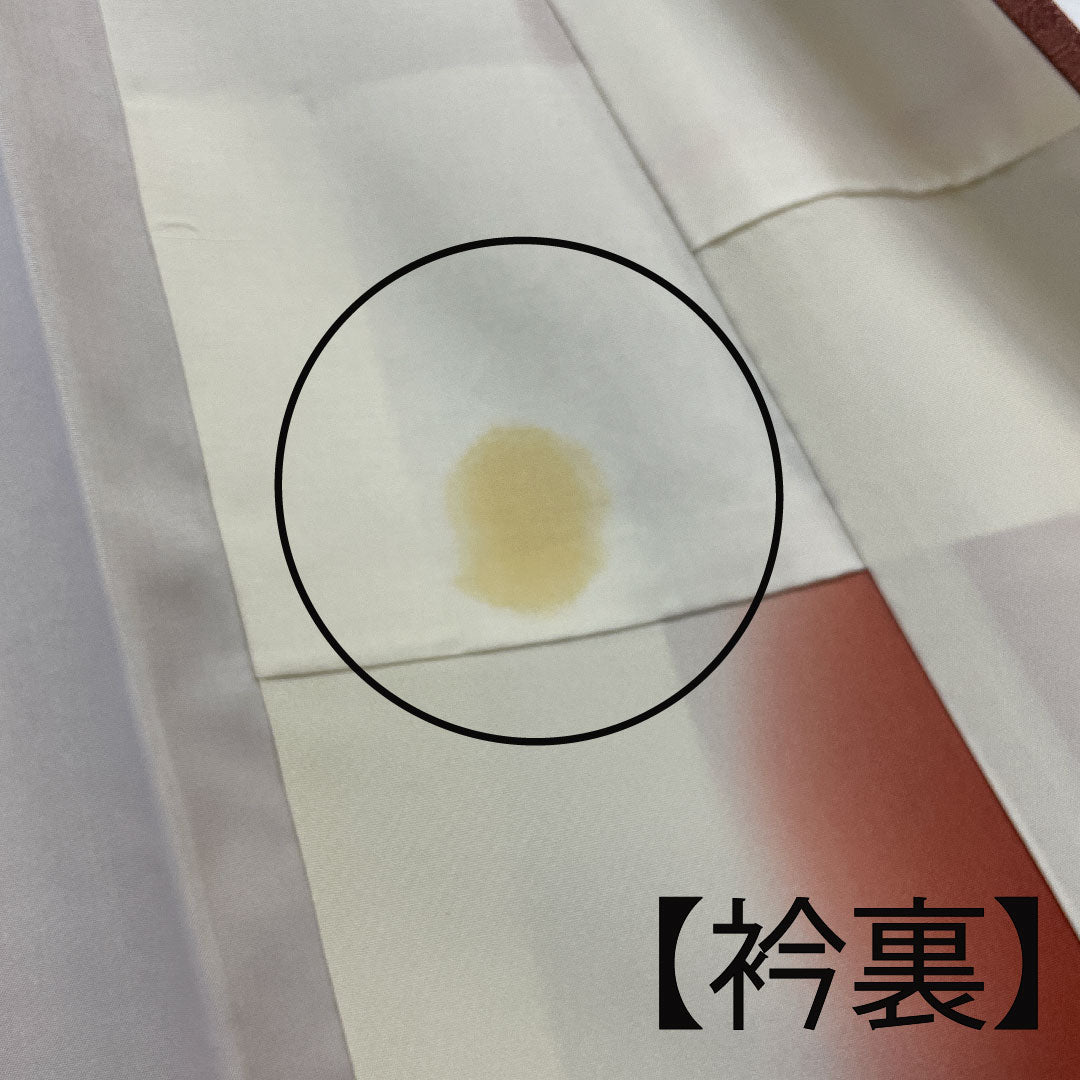 小紋 身丈157cm 裄丈63cm 袷  江戸小紋 松柄 草木染  正絹 Aランク ピンク系 1115000683313