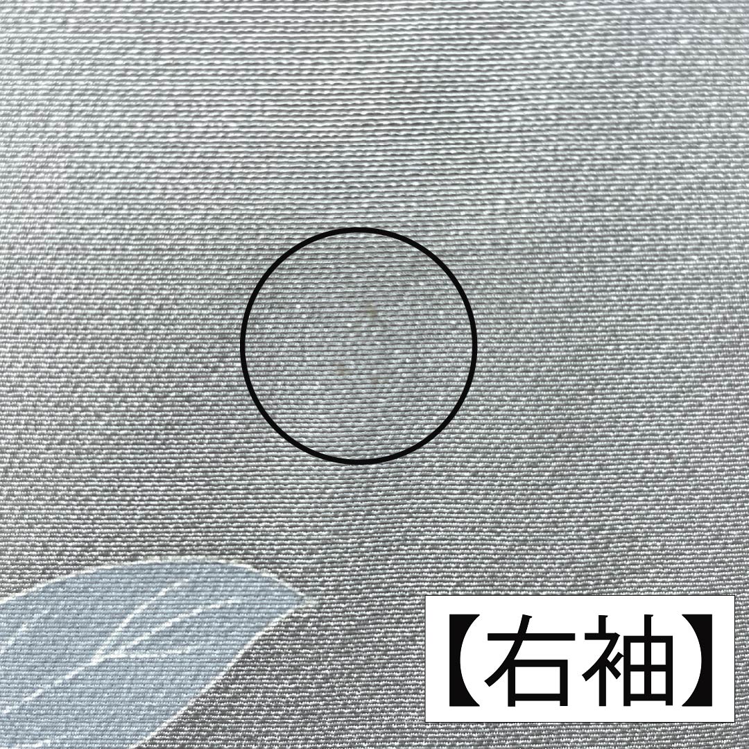 訪問着 正絹 Aランク 袷 身丈160.5cm 裄丈63cm 加賀友禅 草花 作家物 付下げ グレー系 1112006933422