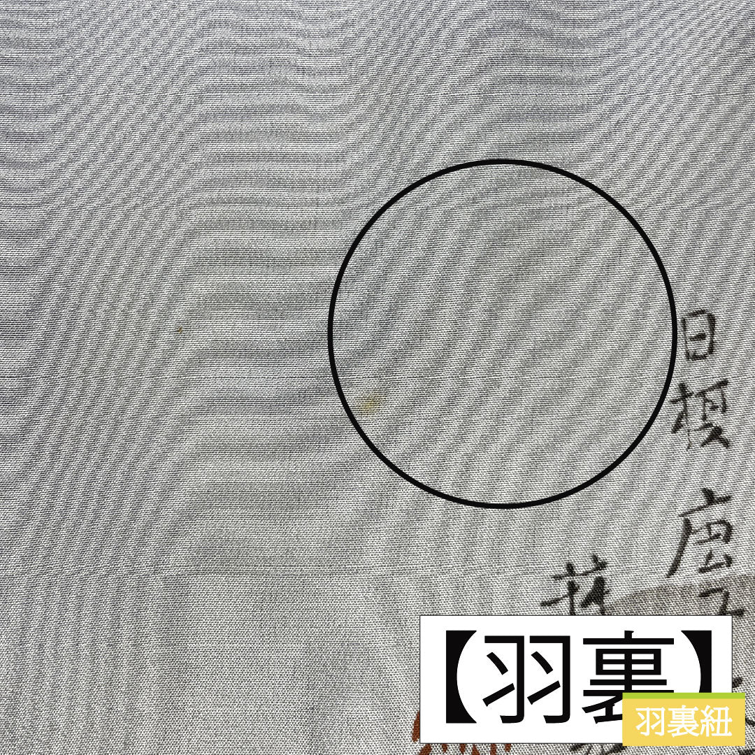 男物 正絹 Sランク 身丈137.5cm 裄丈66.5cm 濃紺色（のうこんいろ） 大島紬 100亀甲 しつけ糸付き 袷 紺系 1119001632318