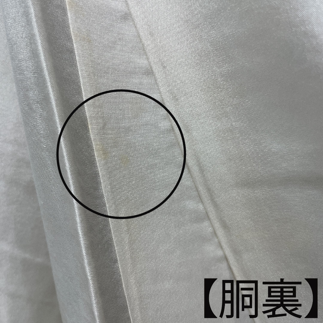 Komon Length 153.5cm Sleeve length 62cm Awase Rikyu color Edo komon Artist's work Shark Pure silk A rank Green 1115003443219