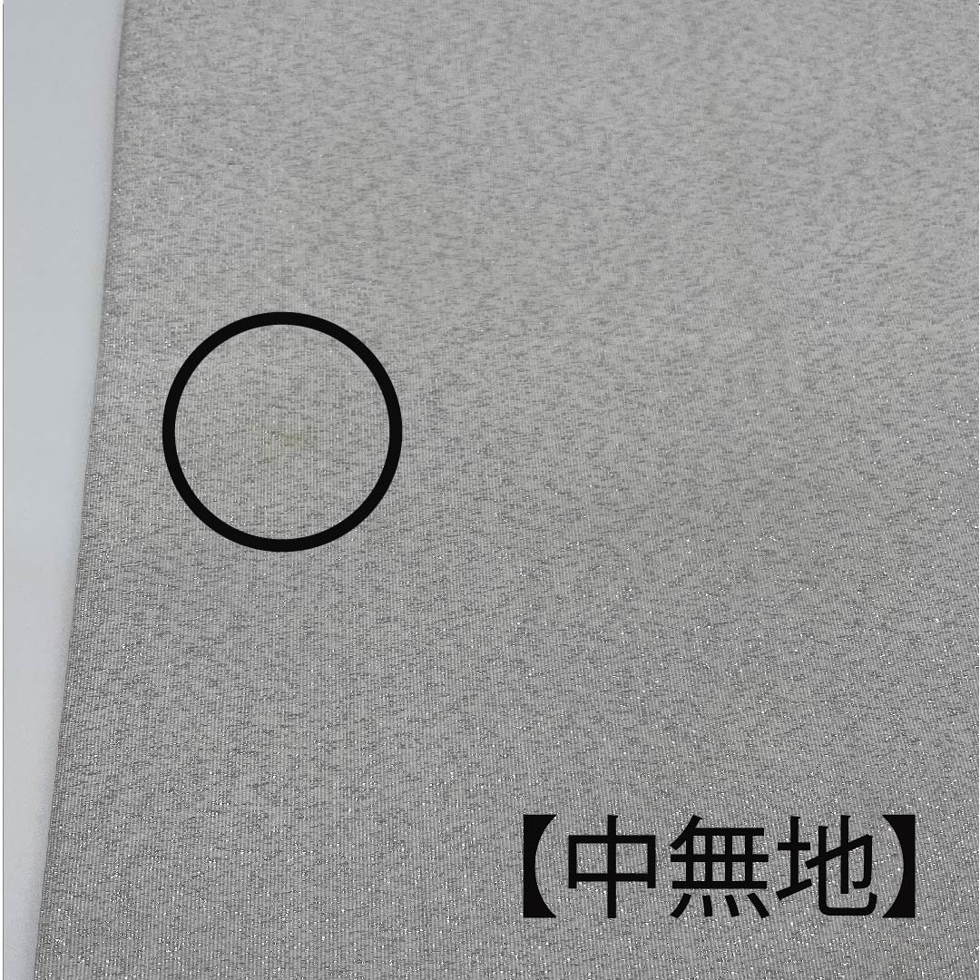 袋帯 銀白色色（ぎんはくしょくいろ） 小花 帯丈446cm 正絹 Bランク 六通 セミフォーマル 銀系 1123007174322