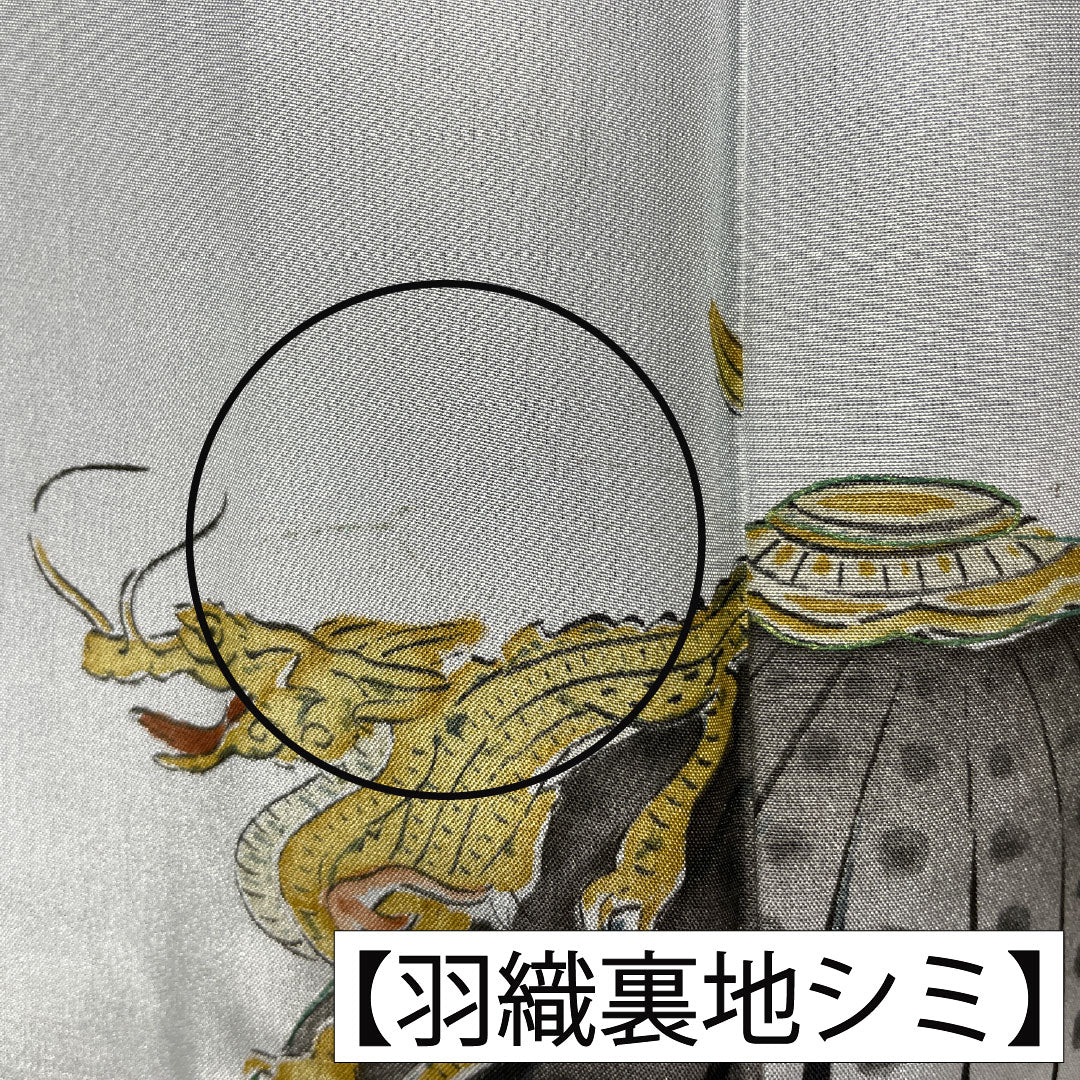 Men's Pure Silk A-Rank Kimono, Length 140cm, Sleeve Length 67.5cm, Tsumugi Pongee with Tortoiseshell Pattern, Lined, Blue, Item Number 1119001773417