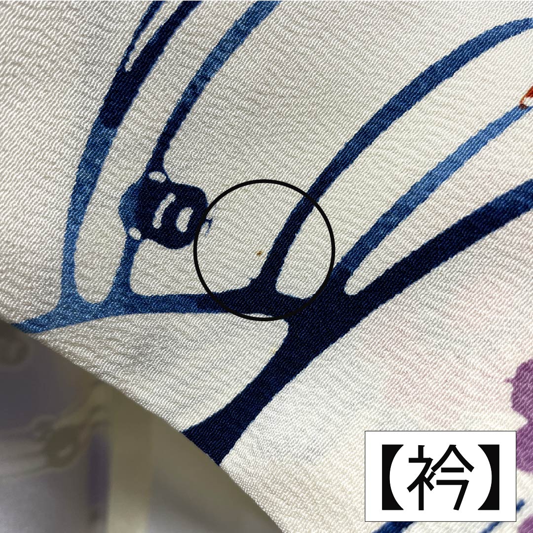 Visiting Kimono, Pure Silk, Grade A, Lined, Length 156.5cm, Sleeve Length 64cm, White Lily Color (Shirayuri-iro), Kyoto Bingata Flower Design, White, Item Number 1112006923311