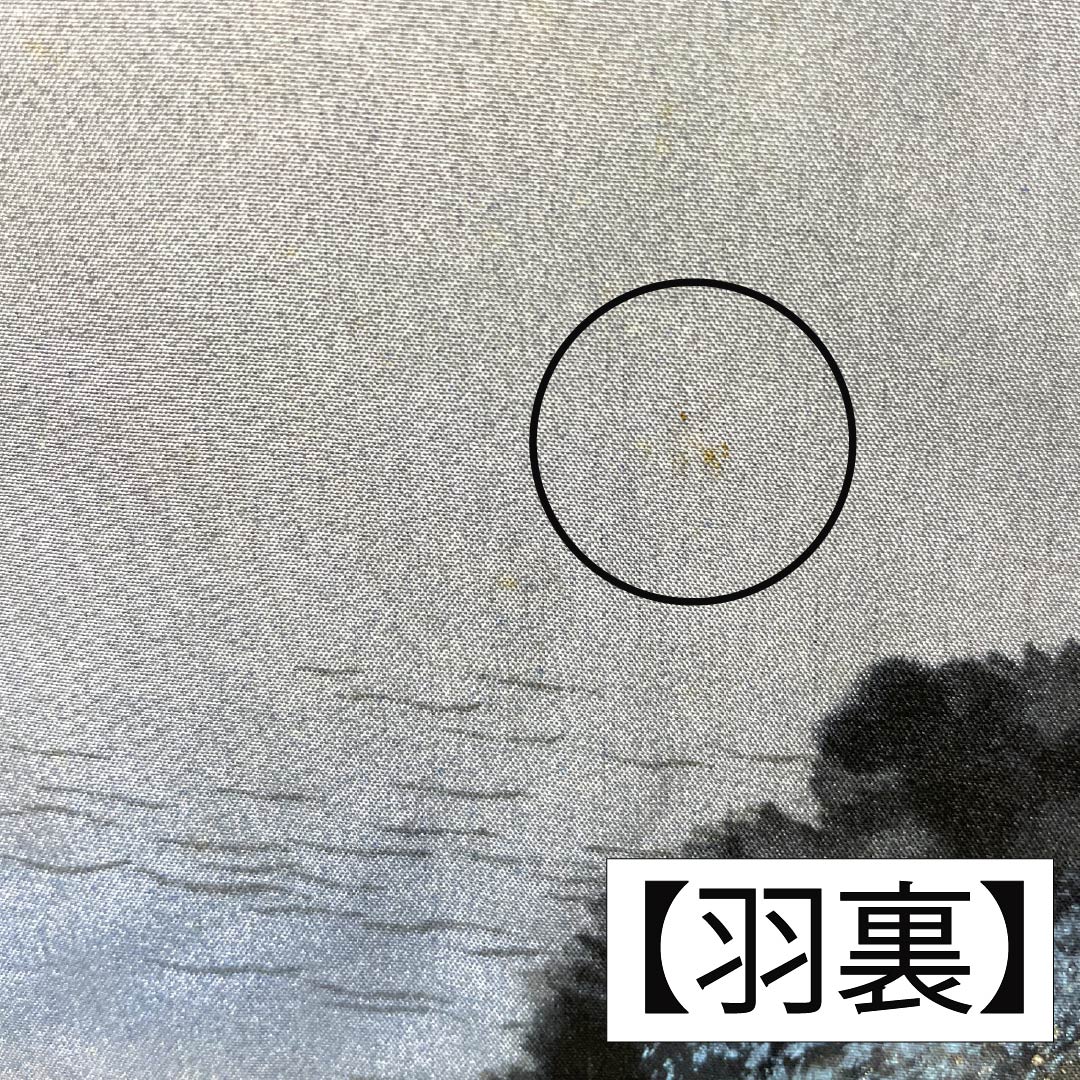 男物 正絹 Sランク 身丈127cm 裄丈64cm 相済茶色（あいすみちゃいろ） 紬地 アンサンブル 羽織紐付き 袷 紺系 1119001322218