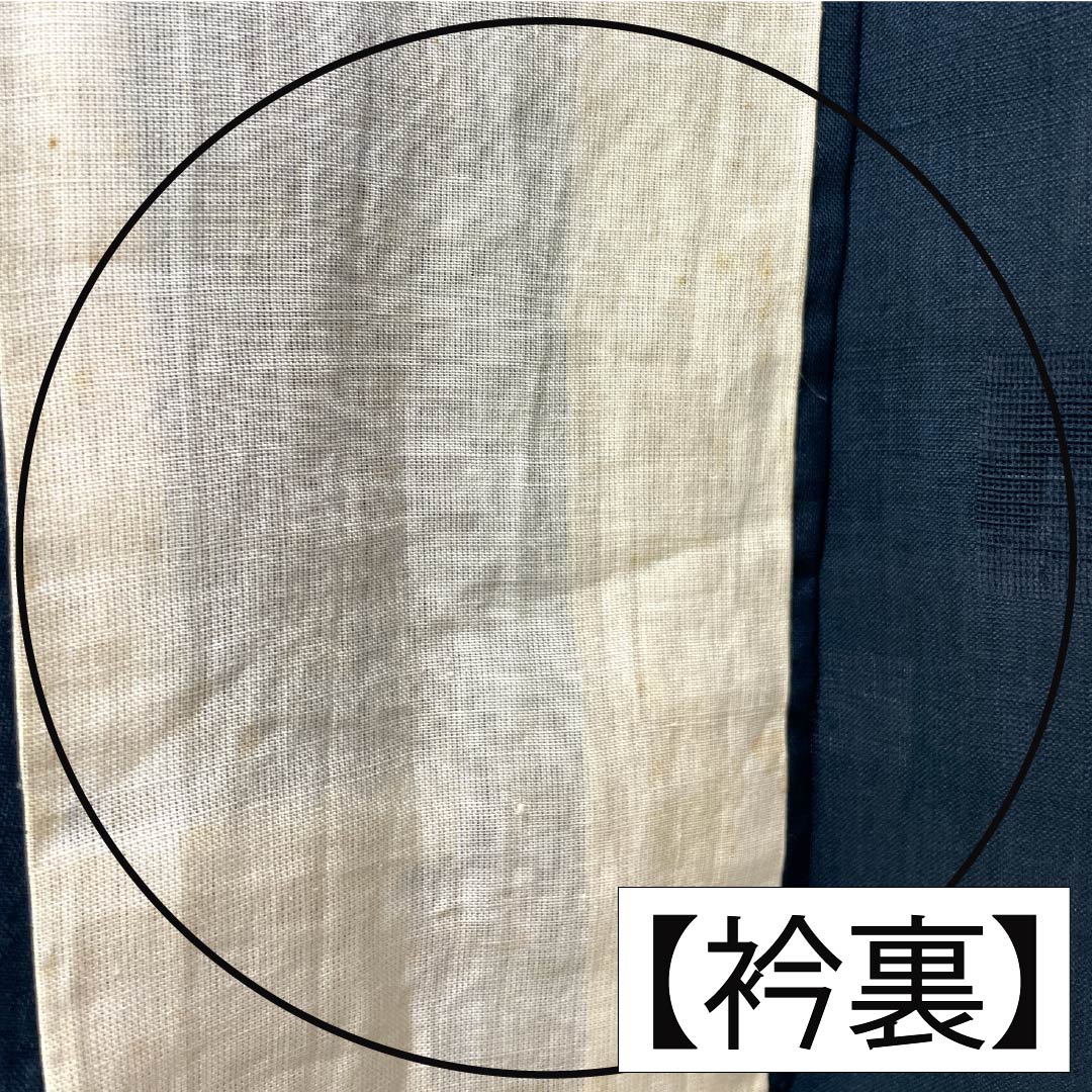 Summer Silk Iromuji (Solid Color Kimono) B Rank, Length 161cm, Sleeve-to-Sleeve 65.5cm, Tsumugi Fabric, Mon-sha (Gauze with Woven Patterns), Sha (Gauze), Black-ish, 1132003824410