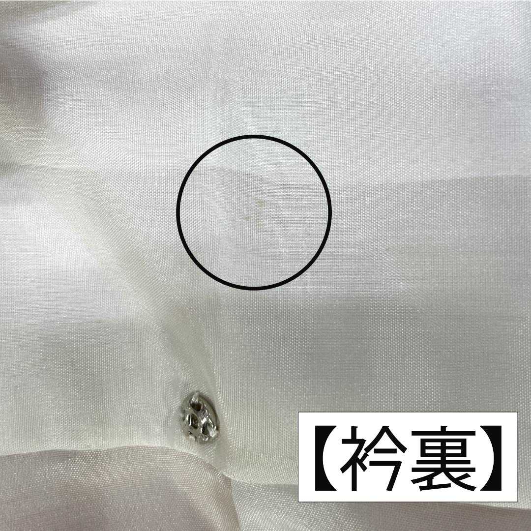 Visiting Kimono, Pure Silk, A-Rank, Lined, Length 161cm, Sleeve Length 66cm, Light Color (Usunikuiro), Single Crest, Shade-Arise Wisteria, Embroidered Landscape, Tsukesage, Orange, Product Number: 1112007143426