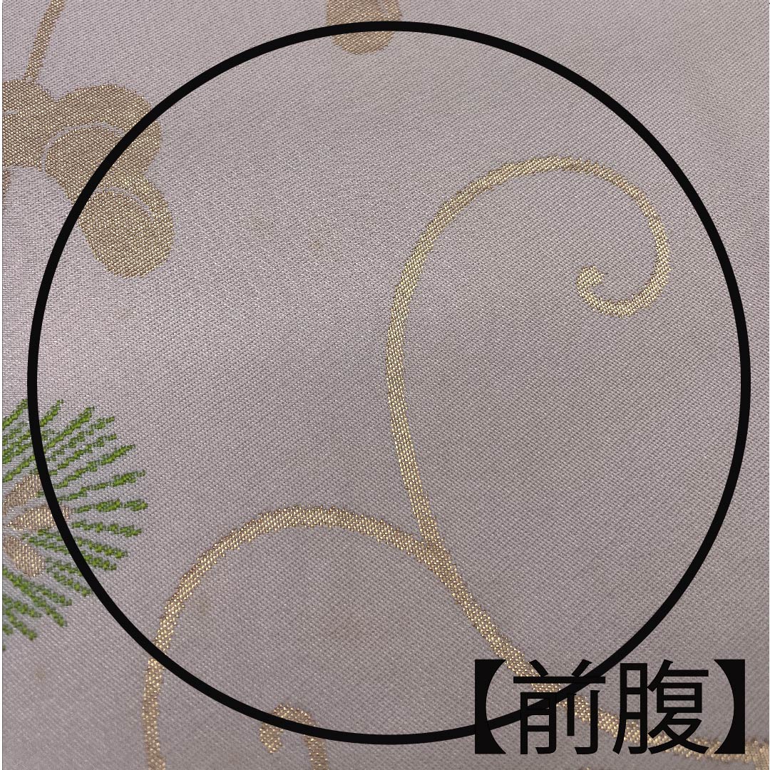 袋帯 翁茶色（おきなちゃいろ） 松 唐草 おび弘 帯丈426cm 正絹 Cランク 六通 フォーマル ピンク系 1123008975313