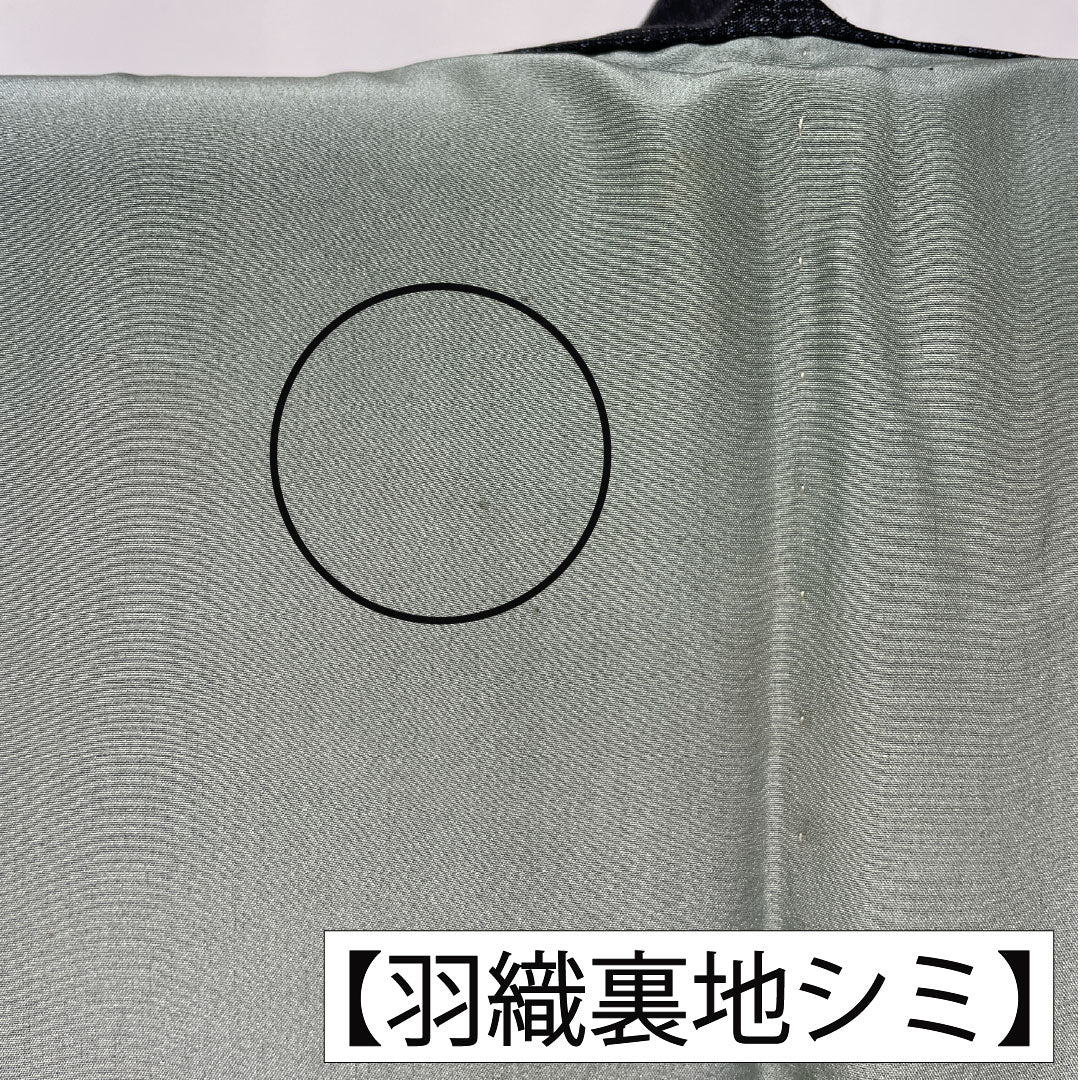 男物 正絹 Aランク 身丈139cm 裄丈67.5cm 大島紬 100亀甲 しつけ糸付き 袷 グレー系 1119001793322