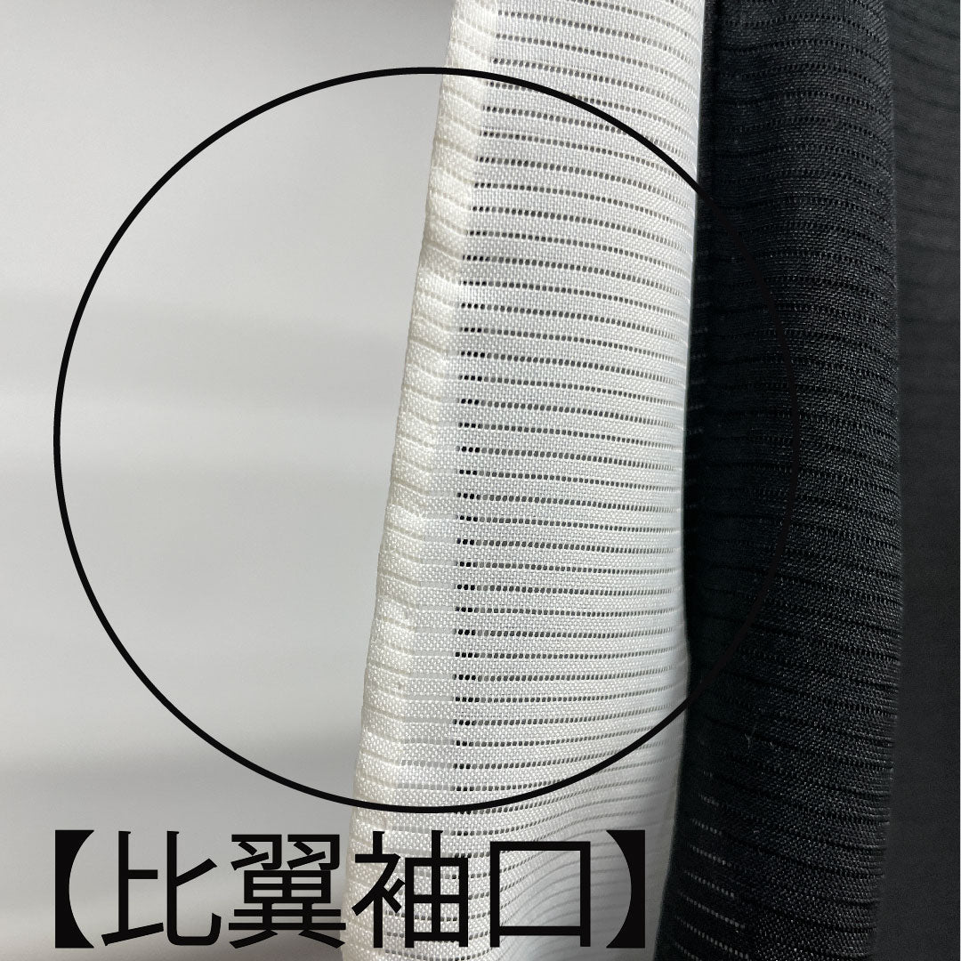 Summer polyester black formal kimono, length 159.5cm, sleeve length 66cm, wave pattern, washable kimono, Gosankiri, silk, B rank, black, 1132001474310