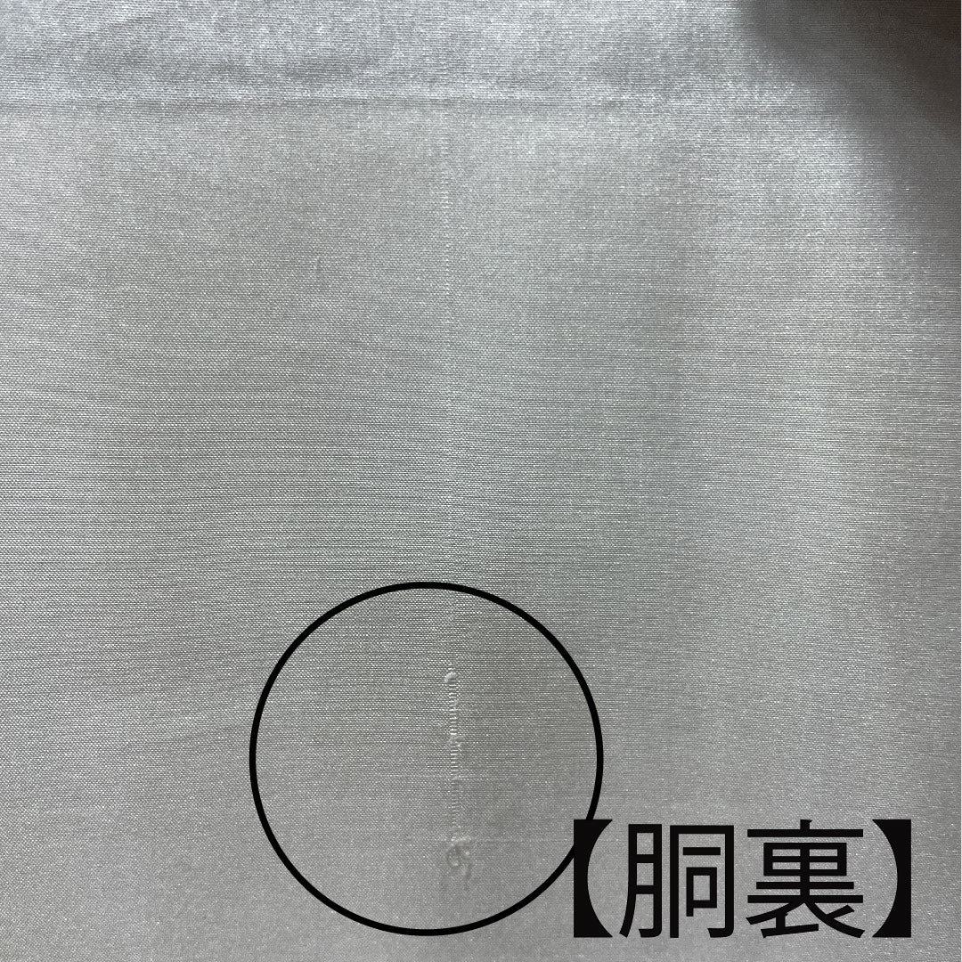 小紋 身丈158.5cm 裄丈64cm 袷  苦色 草花模様  正絹 Aランク 茶系 1115002723314