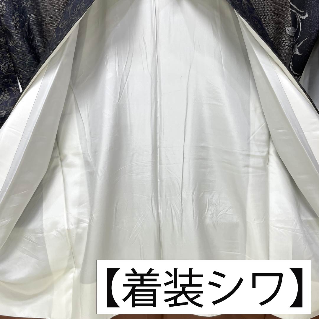 紬 正絹 Aランク 身丈156cm 裄丈63.5cm 本場大島紬 泥染 9マルキ 蒲萄唐草 袷 グラデーション系 1116004653399