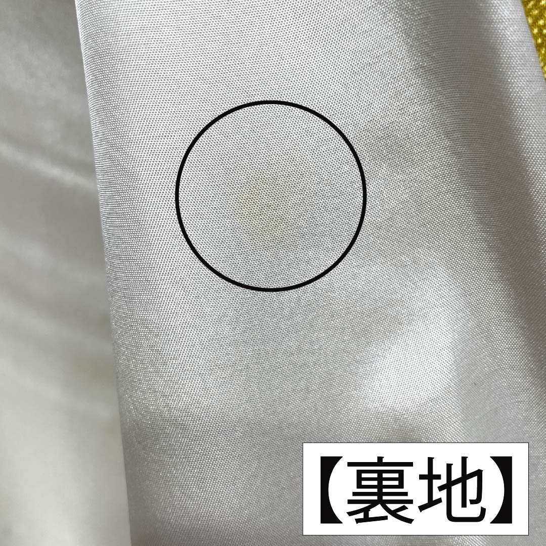 訪問着 正絹 Aランク 袷 身丈175cm 裄丈66.5cm 黄橡色（きつるばみいろ） 江戸小紋 重要無形文化財 今坂國雄 絞り道長 伝統工芸伝承者 黄系 1112007483823