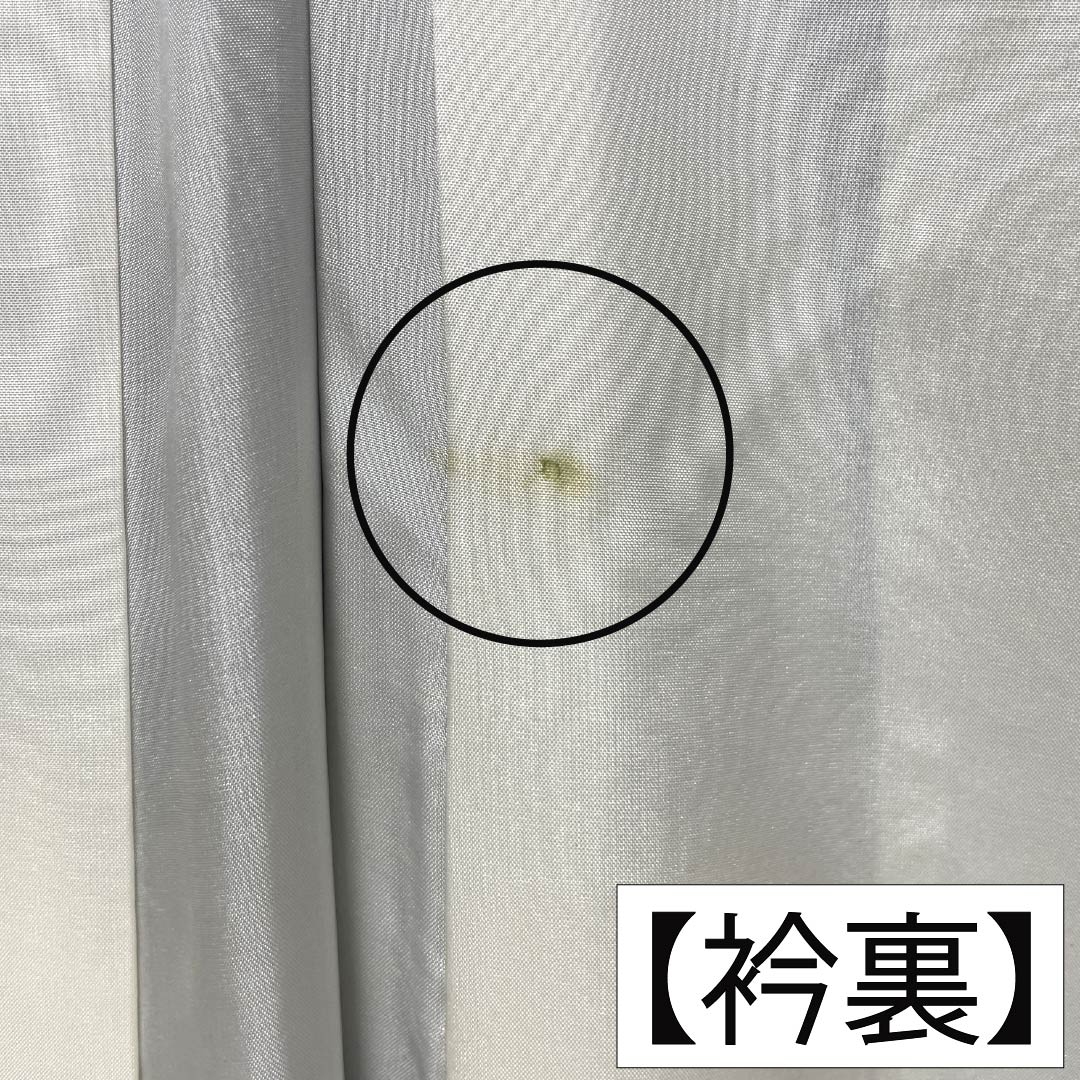 訪問着 正絹 Bランク 袷 身丈164.5cm 裄丈64cm 勿忘草色（わすれなぐさいろ） 付下げ 和田光正 金彩友禅 流水 草木 青系 1112007784417